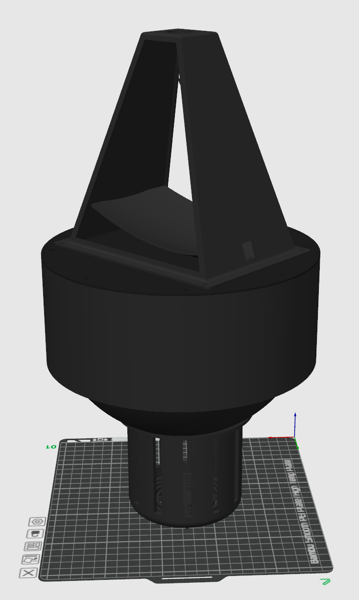 3D model render of the ChitoNet buoy enclosure